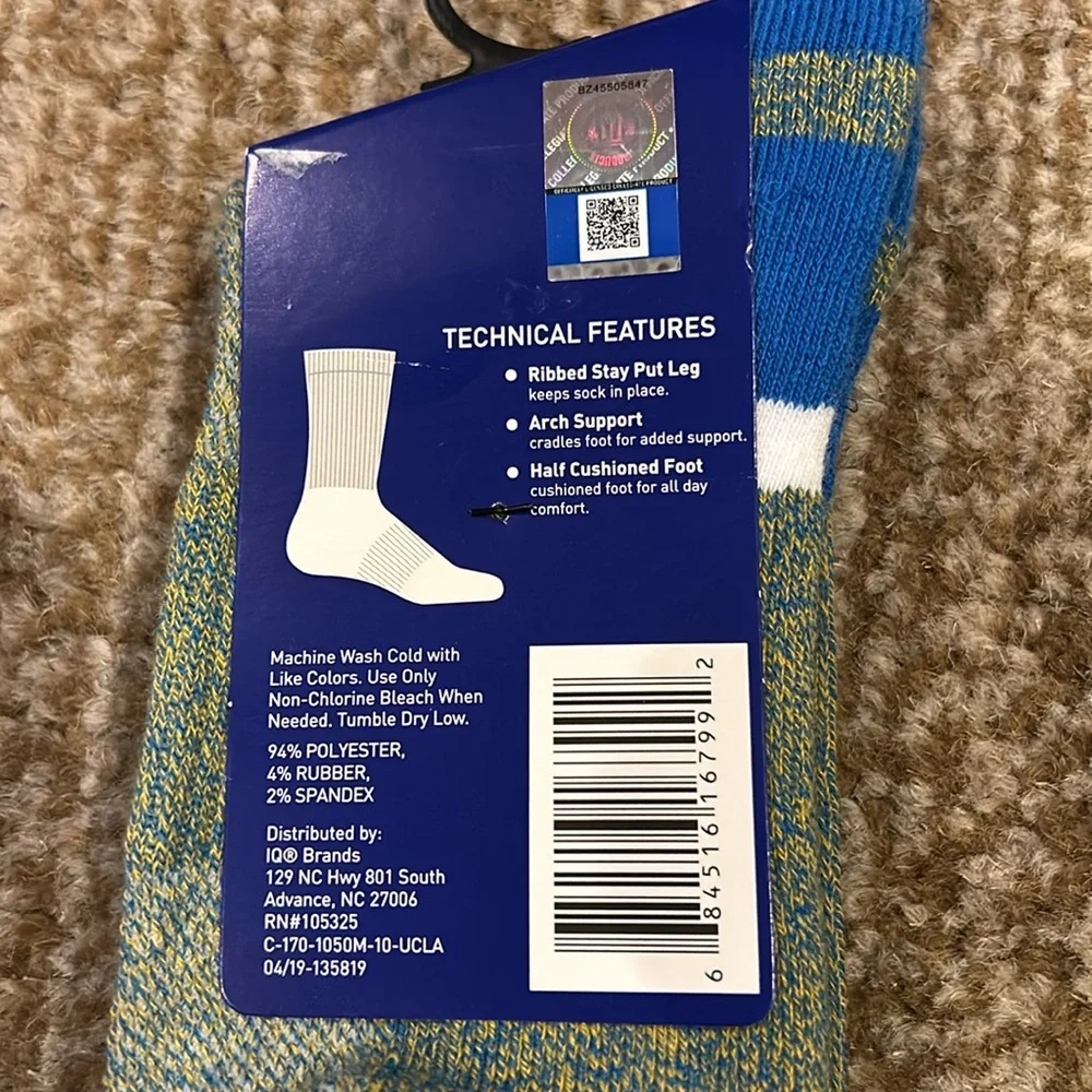 NWT UCLA crew sock by TCK - Picture 3 of 4
